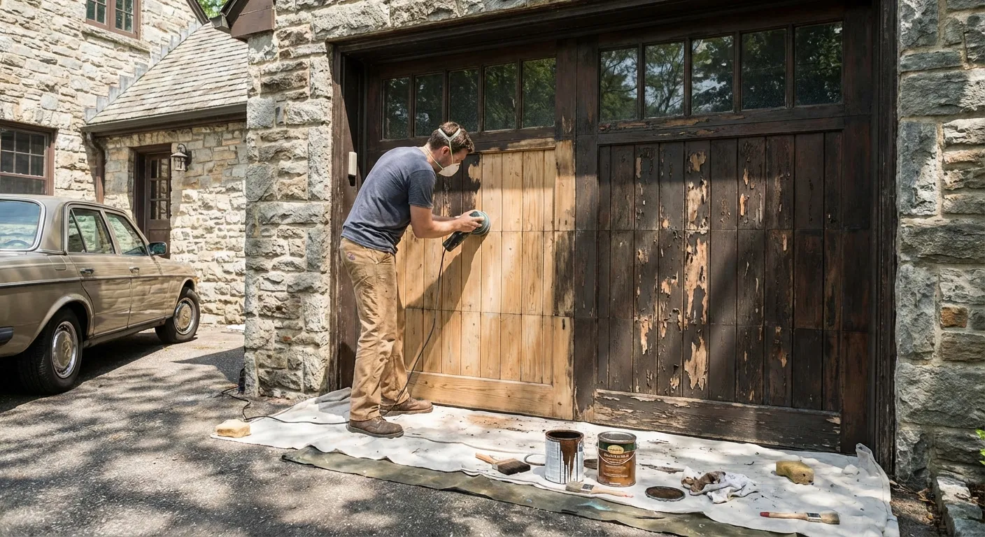 Wooden Garage Door Repair in Boynton Beach